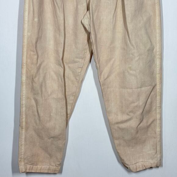 Free People Margate Pleated Trouser Pants Size Small Beige High Rise Paperbag - Picture 6 of 8